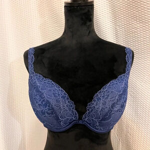 Cacique dark blue lace 36D bra